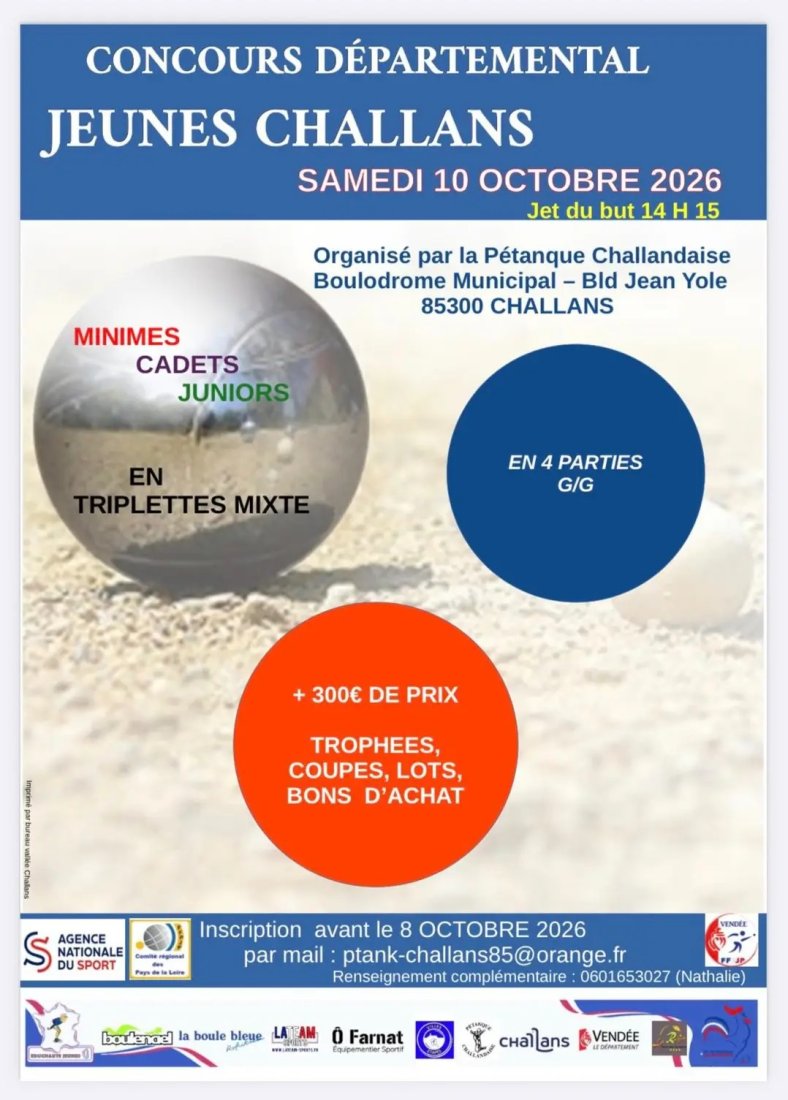 Concours départemental Jeunes 10 Octobre 2026