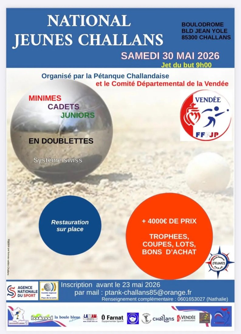 National Jeunes 30 Mai 2026